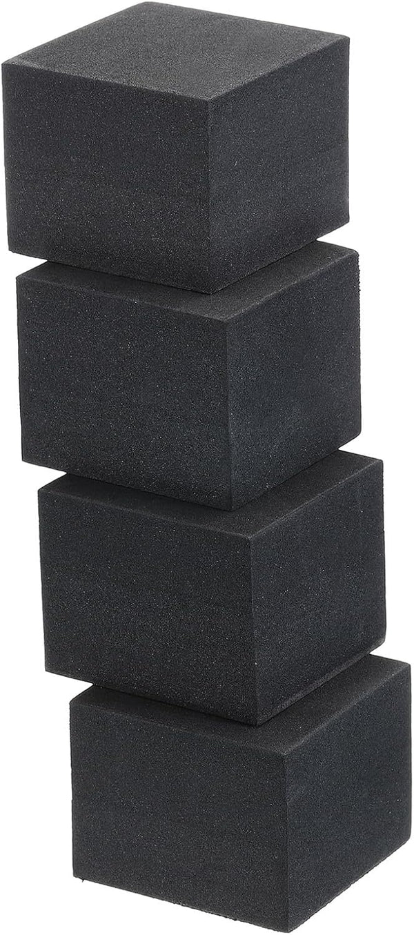 PATIKIL 4 Pcs EVA Anti-Vibration Pads, Shock Absorbing Washer Pads 2" x 2" x 1.6" for HVAC, Air Conditioner,