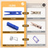 (Pack of 128) Mini Wooden Colored Clothespins, 16 Colors, 8pcs Each