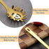 ReaNea Gold Spaghetti Spoon, Pasta Server, Stainless Steel Pasta Spoon with Teeth, One-Piece Metal Pasta Fork, Noddle
