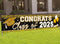 2025 Graduation Decorations - Gold Class of 2025 Banner and Yard Signs for Graduate Party Supplies