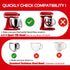 Updated for KitchenAid Tilt Head 4.5-5 QT Pouring Shield (for Stainless Steel Bowls Only), Fully Enclosed Foldable Lid Mixer Bowl Cover for Kitchen aid Accessories and Attachments, Not For Bowl Lift