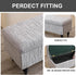 52) Eco-Ancheng Storage Ottoman Cover Rectangle Ottoman Slipcover Folding Storage Bench Cover Footrest Stool Slipcover