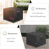 32W 32D 18H Inches Patio Ottoman Cover Waterproof Heavy Duty Square Outdoor Ottoman Covers, x x Patio Furniture