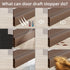Door Draft Stopper, Weather Stripping Seal for Door Insulation, Under Door Gap Filler (78", Brown)