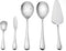 LIANYU 5-Piece Serving Set, Stainless Steel Flatware Hostess Set, Mirror Finished, Dishwasher Safe