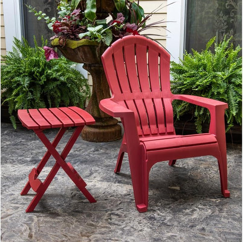 Adams 8510-95-3700 Manufacturing Quick-Fold Side Table, Merlot