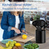 Modern Ceramic Utensil Holder for Kitchen Countertop, 6.5”H x 5.5”D Black Cooking Utensil Organizer