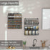6-Tier JKsmart Spice Rack Organizer with Door Hook, Wall Mounted & Over the Door Spice Racks for Kitchen Pantry Door