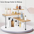 HYNAWIN 3 Tier Corner Shelf, Bamboo & Metal Storage Spice Rack, Adjustable Organizer with Hooks