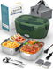 Electric Lunch Box for Adults, 80 W Fast Heating Portable Food Warmer with 2 Stainless Steel Containers