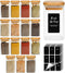 ComSaf Spice Jars with Labels 8 oz 16Pack, Small Spice Containers Starter