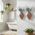 2 Color,9.8 6.6 1.2 Inches) Chunful Pcs Wooden Wall Planter Decor Hanging Faux Plants Greenery Flowers Holder Vase