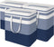BlissTotes 3-Pack Laundry Basket, Waterproof Hamper, Collapsible Tall Clothes Hamper, Gradient Blue, 125L