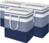 BlissTotes 3-Pack Laundry Basket, Waterproof Hamper, Collapsible Tall Clothes Hamper, Gradient Blue, 125L