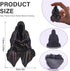 Set 3, Reading Statue Suriel Bookshelf Figure of Gothic Fantasy Black Robe Statue, Mystery Reading Figurines Sitting