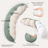 29.5") Peallow(Pat. Pend) Long Round Body Pillow for Adults, Bolster Pillow for Sleeping, Soft and Supportive Pillow