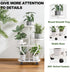 3 3 Plant Stand with Wheels Tier Metal Plant Holder Corner Flower Shelf for Multiple Plants Display Rack for Bedroom