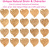 Heart Shaped Charcuterie Board, Unique Wooden Cutting Board for Meat and Cheese Platter (Bamboo)