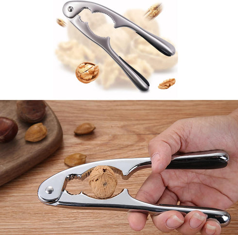 Qidol Stainless Steel Nuts Cracker Seafood Nutcracker Tool, Walnut Pecan Shellfish Crab Claw Leg Lobster Shell Opener