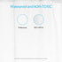 Clear Shower Curtain Liner by EHZNZIE, 72x72 Inches, Lightweight PEVA, Waterproof with 12 Rust Proof Grommets