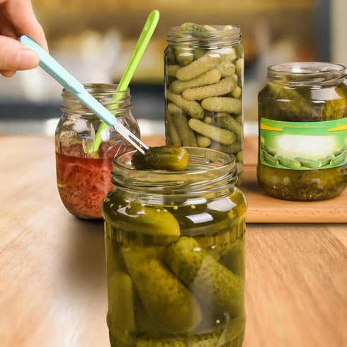 Pickle Forks 2 Pieces, Olive Spoon and Fork Set for Kitchen Olives, Onions, Cucumbers