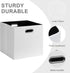 Posprica 11x11 Storage Cubes, Set of 4 Collapsible Storage Bins with Dual Handles for Closet Shelf Cabinet