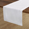 Solino Home Linen White Table Runner 60 Inches - Double Hemstitch, 100%