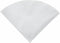 Winco White Rayon Cloth Filter Cones for FF-10