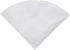 Winco White Rayon Cloth Filter Cones for FF-10