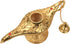 LAUYOO Classic Aladdin Magic Genie Lamp, Metal Carved Arabian Props for Home Tabletop Decoration, Gold