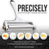 2 Mozzarella, Zulay Kitchen Stainless Steel Wire Cheese Slicer - Adjustable Hand Held Cheese Cutter with Extra Wires