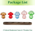 Set 5 Glass Propagation Station for Plant: Mushroom Planter with Wooden Stand for Home Office Decor - Unique