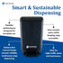 46 San Jamar Classic Plastic Manual Soap Dispenser, Hand Sanitizer Dispenser, Lotion Dispenser with Universal