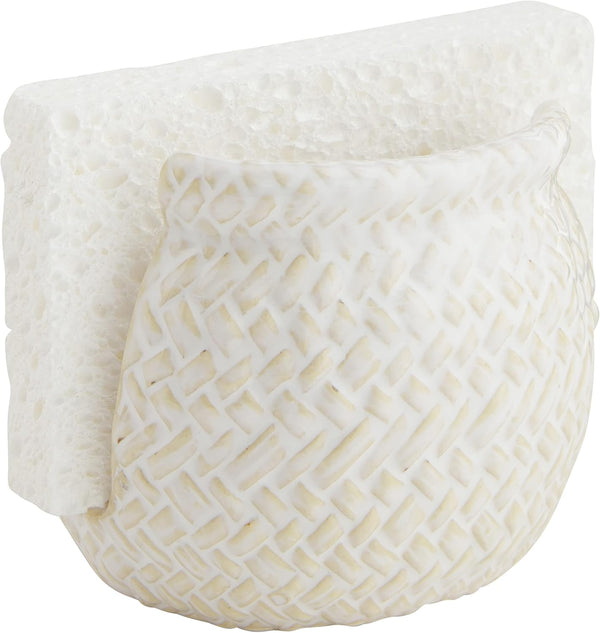 Mud Pie Sponge Holder, Stoneware, 3 1/4" x 3 1/2" Dia