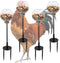 Oooct 4 Pack Chicken Pecking Toys with Swing Feeder, Coop Slow Feeder Toy