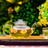 Cabilock 2pcs Replacement Glass Lid for Tea Kettle, Transparent Beverage Dispenser Lid, Household Tea Cup Covers