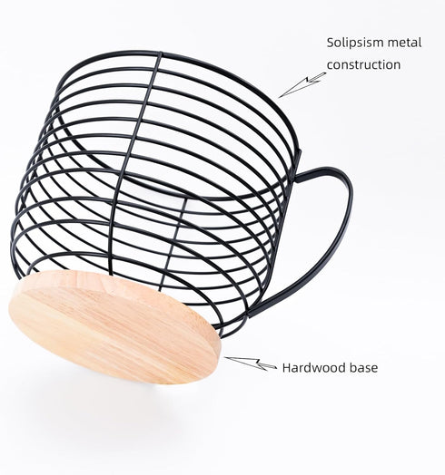Extra-large K Cup Holders for Counter - Coffee Pod Storage Organizer, Large Capacity Black Wire Kup Storage