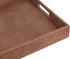 Countertop, 16.2 12.2 2 inches, HofferRuffer Rectangle Serving Tray with Hole Handles for Coffee Table, Breakfast, Tea