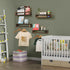 Set 4, Nursery Room Shelves of Wood Floating Book Shelves for Kids Room, Baby Book Shelf for Nursery, Kitchen Spice