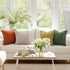 decorUhome Chenille Soft Throw Pillow Covers 18x18 Set of 2, Farmhouse Velvet Neutral Decorative Covers for Couch Sofa