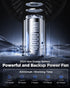 EasyAcc Portable Handheld Fan, 4000 Battery, Rechargeable, Ultra Quiet Powerful, 5 Speed, Digital Display, Lanyard,