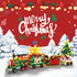 MINYSIC 2025 Set 24 Countdown Advent Calendar Building Blocks with LED Light, Days Train Christmas Calendar Building