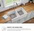 OTHWAY 2Pcs Kitchen Sink Mats, 15.8" x 12", Scratch Free Sink Protector for Stainless Steel/Porcelain Sink, Pebble