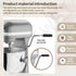 Comfy Grip Bare Metal Handle for KitchenAid Bowl-Lift Stand Mixers, 5 Plus, 5 Qt, 8 Qt - Non-slip Grip (Black)