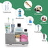 Toothbrush Holders for Bathroom Countertop, Electric Toothbrush and Toothpaste Organizer, Brushed Silver