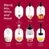 Immersion Hand Blender Full Kitchen Set - 8 Speed Blender with 7 Attachments: Whisk, Beater, Chopper Bowl, Stainless