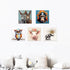 CCWACPP Funny Animal Wall Art - Donkey Canvas Prints for Farmhouse Bathroom and Bedroom Decor (12" x 12")