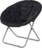 Saturnpower Faux-Fur Folding Chair, Moon Chair Soft Lounge Chair for Lounging, Bedroom, Dorm