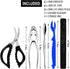 Crab Leg Crackers and Tools, 7 Piece Seafood Tools Set with Stainless Steel Lobster Crackers and Picks