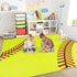 5X7 Soft Area Rugs for Bedroom, Softball Gifts for Softballs Lovers, Kids Toddlers Sport Softball Rug, Indoor Floor